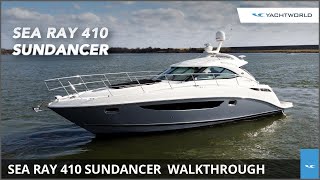 Sea Ray 410 Sundancer Video Walkthrough Review Youtube