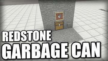 Minecraft PS4 -  REDSTONE GARBAGE CAN - Tutorial ( PS3 / XBOX / WII U / PE )