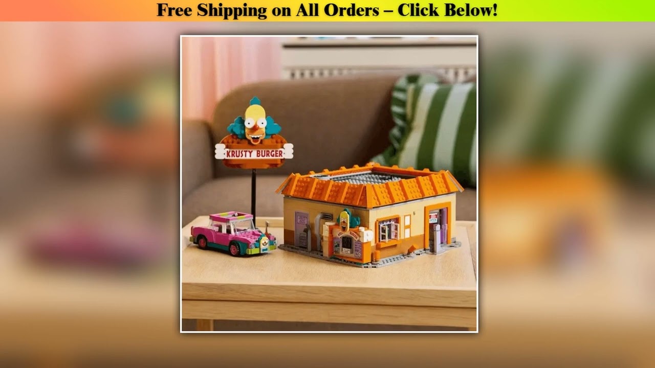 2025 New MOC Burger Restaurant Model City Street View Creative Ideas Building Blocks Set Toy for