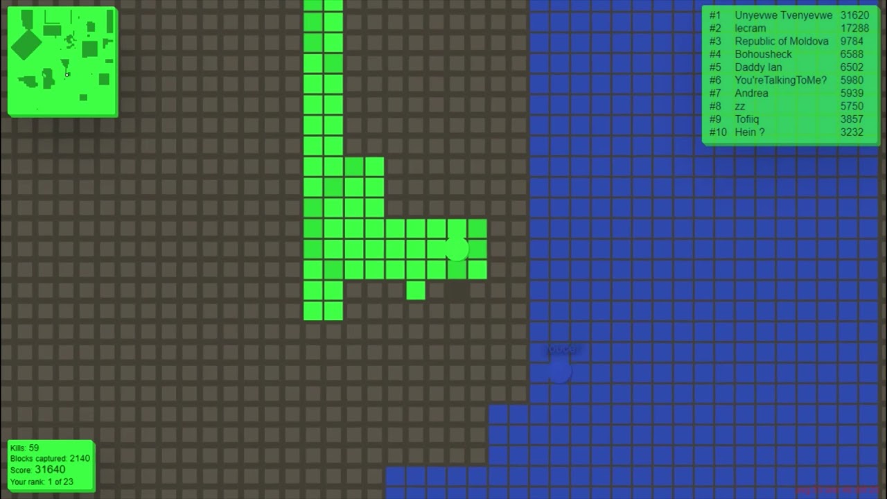 splix.io - I got 64 kills then i selfkilled due to the ping spike! 