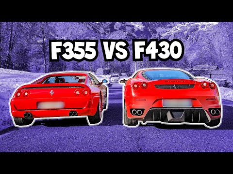 Ferrari F355 vs F430 - First LOUD Drive of the Year! [POV] - YouTube