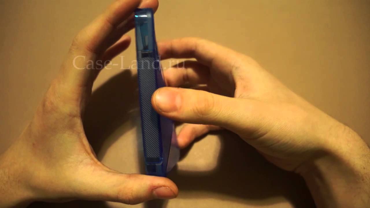 Синий силиконовый чехол для iPhone 4/4s