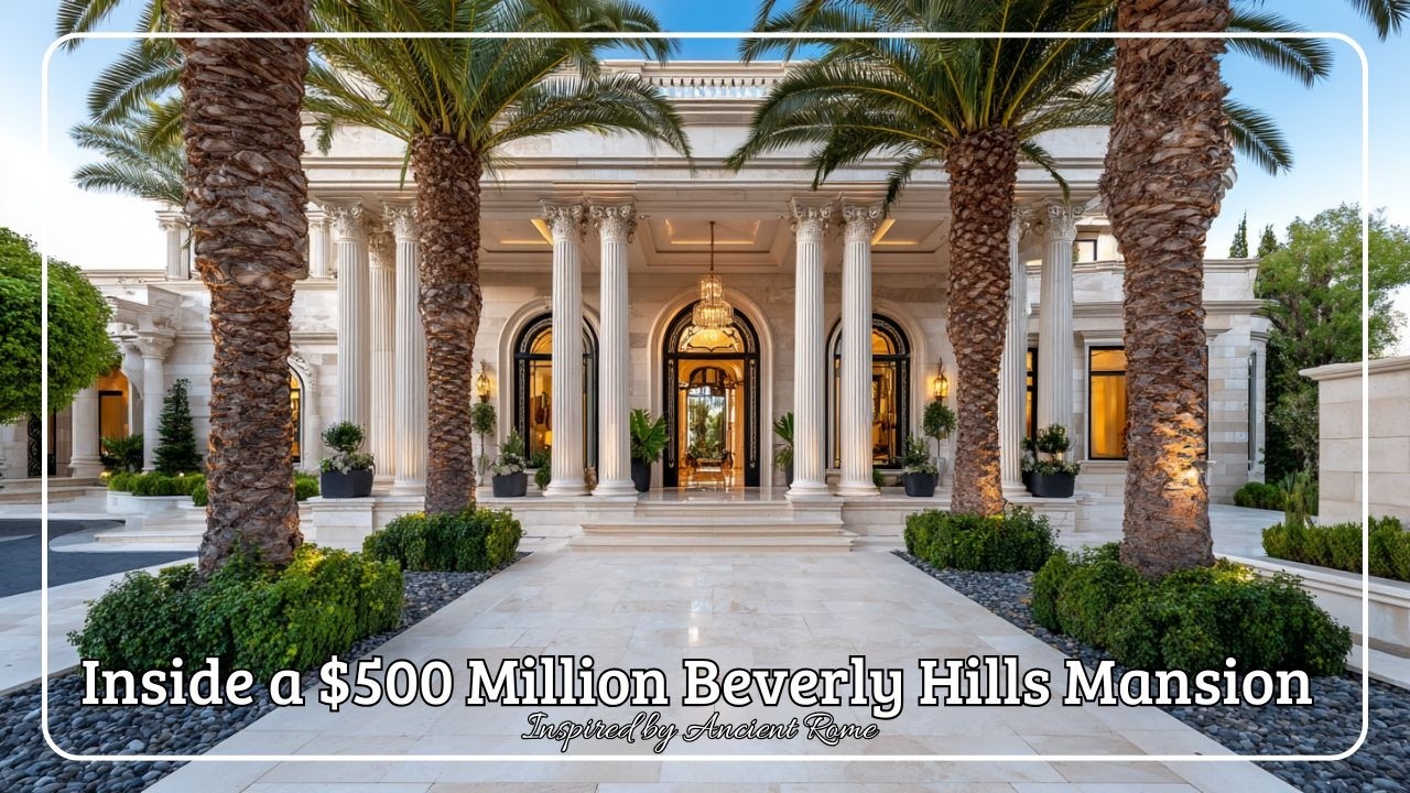 Интерьер особняка в Беверли-Хиллз стоимостью 500 миллионов долларов, вдохновленного Древним Римом.