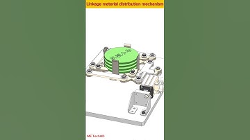 Linkage material distribution mechanism #design #machine #cad #solidwork #mechanism #mechanical