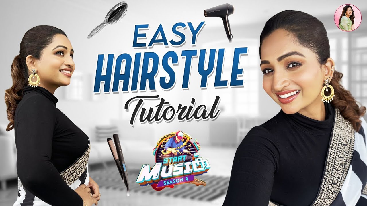 Start Music Hairstyle Tutorial | Nakshathra Nagesh