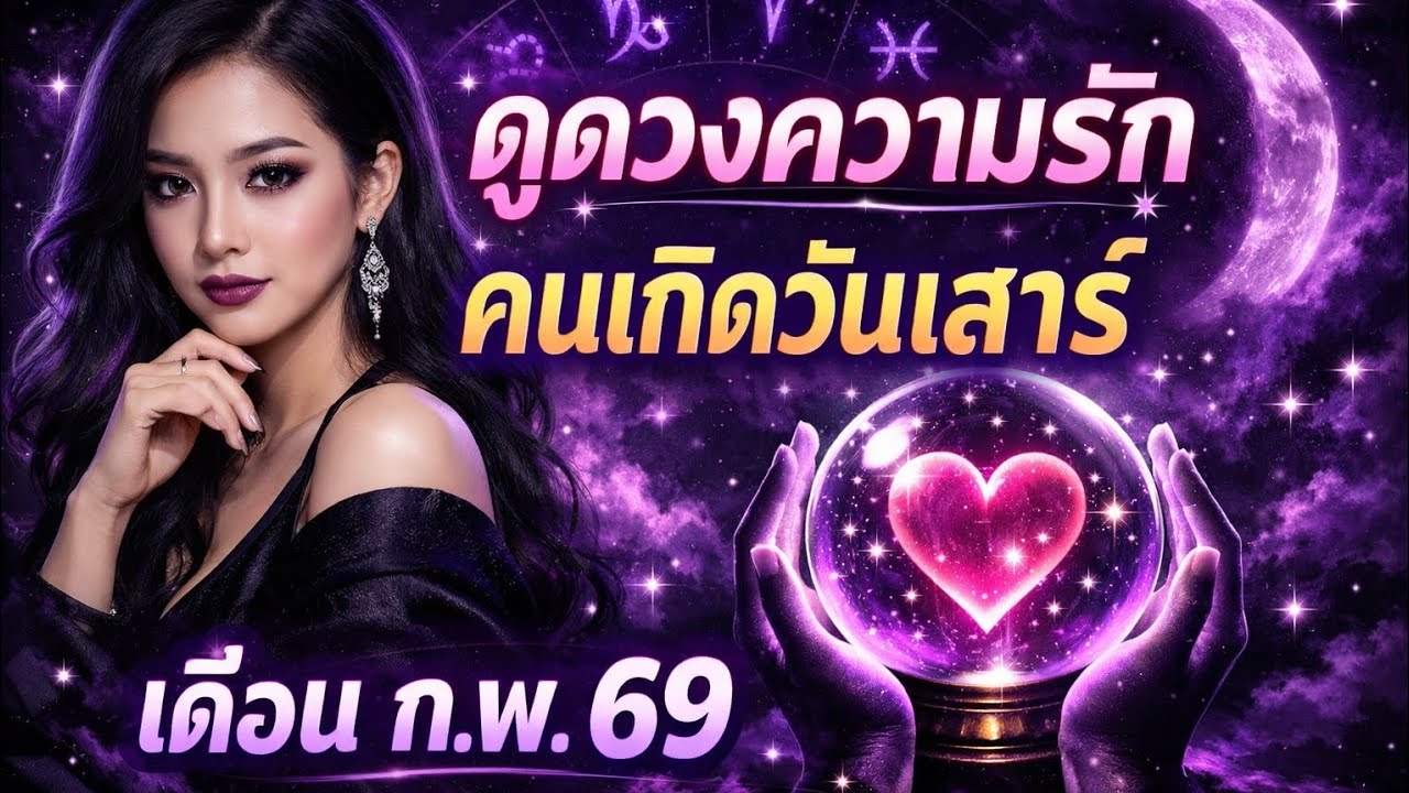 ดวงความรัก คนเกิดวันเสาร์ เดือน ก.พ. 69. [LINE : @nia0172j ]