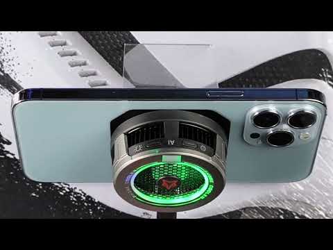 Потужний магнітний кулер magsafe Sarafox B7 напівпровідниковий вентилятор активне охолодження з Пельтьє, видео 1