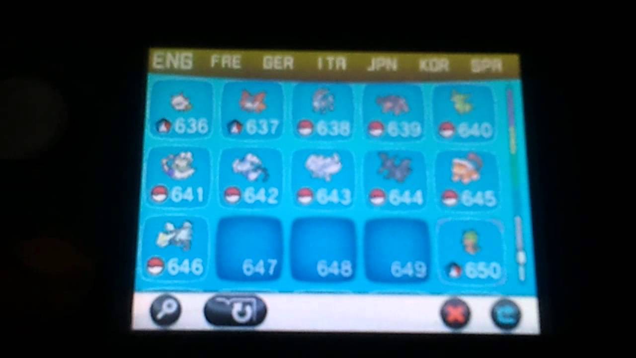 Completed pokedex on pokemon x