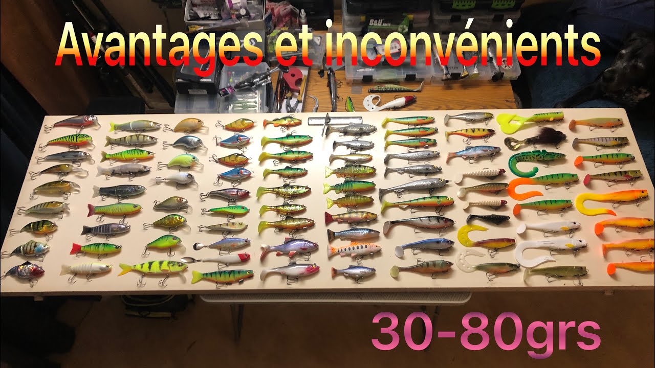 Présentation leurres brochet 2024 30-80grs