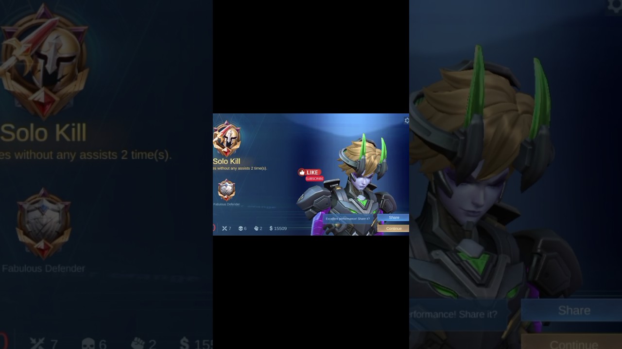 solo kill mobo legend game ⚔️😈 