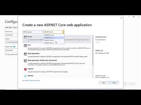 How to Create API Empty MVC &core