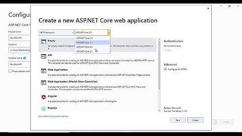 How to Create API Empty MVC &core