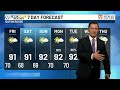 Weekend brings drier air and lower humidity before rain returns next week