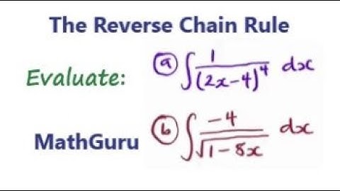 Calculus: The Reverse Chain Rule : Integration | Examples 4