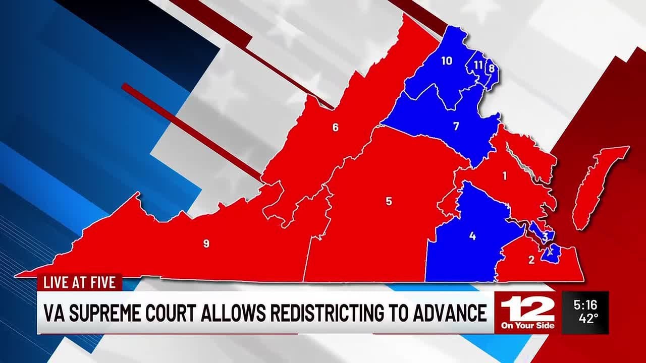 Virginia Supreme Court allows redistricting to advance - YouTube
