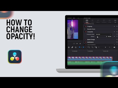 How to Change Opacity of Video in Davinci Resolve [easy]