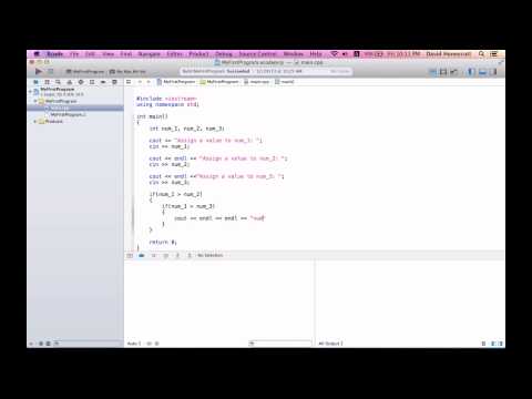 Mac C++ Programming #10 - Nested If-Statments