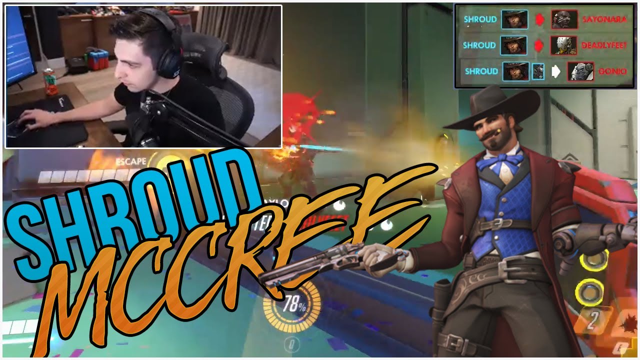 Shroud Poppin Off on McCree In Overwatch Competitive