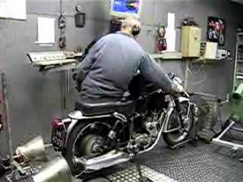 Velocette Venom on the dyno