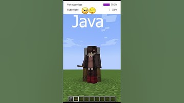 Minecraft Java Vs Bedrock. #minecraftshorts #minecraft #java #bedrock #mcpe #shorts
