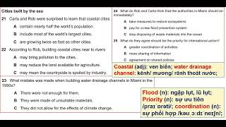 D63new. IELTS Listening Cambridge 14 Test 1 Section 3: Cities built by the sea