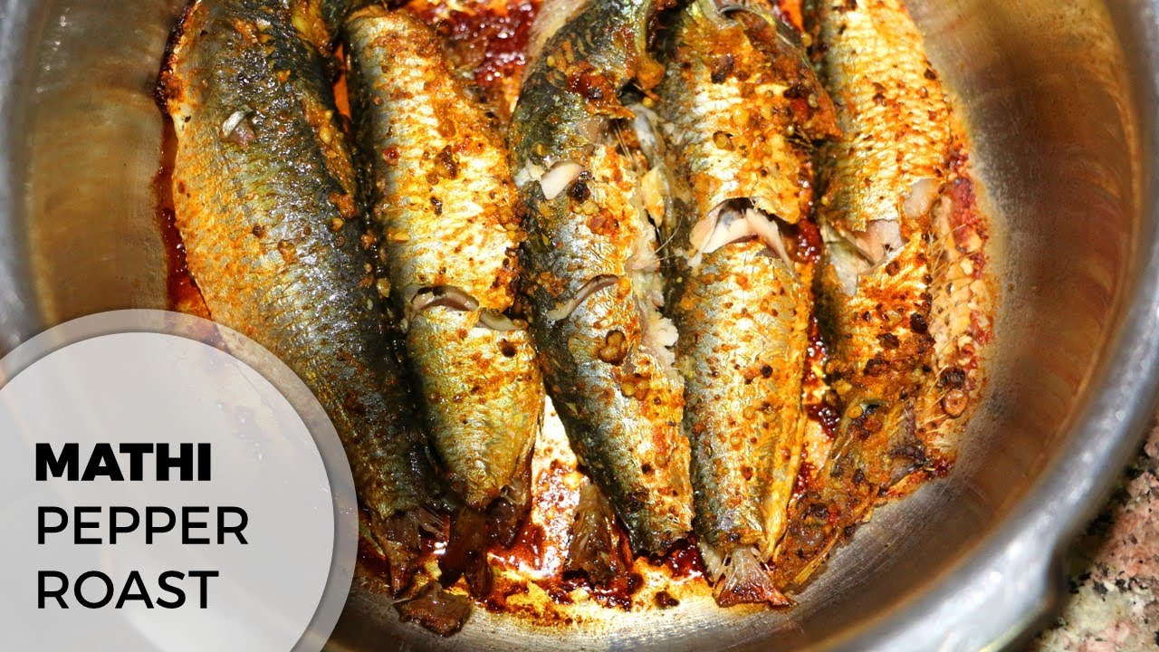 Mathi Roast Kerala style in Pressure cooker മത്തി കുരുമുളക് റോസ്സ്റ്