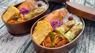 妻と娘にモテたい男が作るお弁当【わっぱ弁当】
