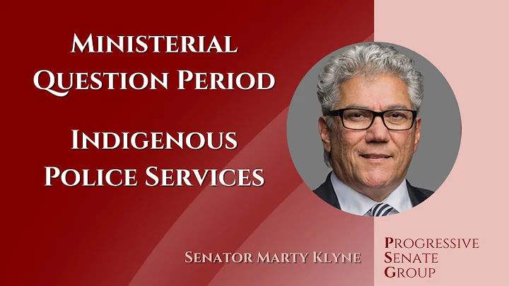 Senator Klyne asks Minister Mendicino about Indigenous Police Services - May 31, 2023 (English feed)