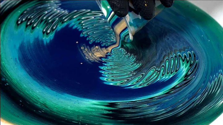 Piggies In Space!🐷🚀 Gorgeous Acrylic Straight Pour with This Little Piggy Pigments and Mix Pour!