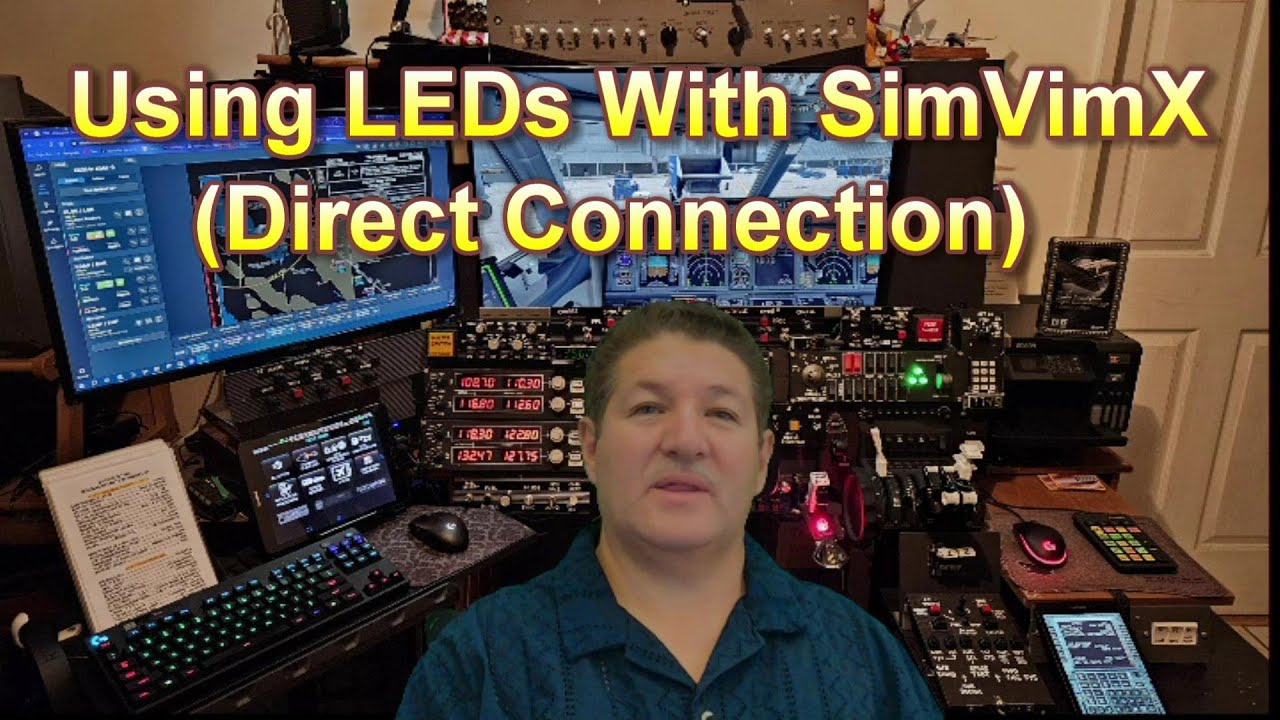 Using LEDs with SimVimX (Direct Connection) - YouTube