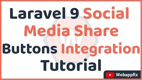 Laravel 9 Social Media Share Buttons Integration Tutorial | Social Media Share in Laravel | Example
