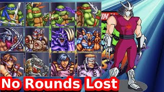  Tournament Fighters Cyber Shredder No Rounds Lost Max Difficulty 