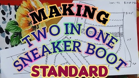 Creative and innovative shoe design -1(Making two in one sneaker boot standard) @designershoes1888