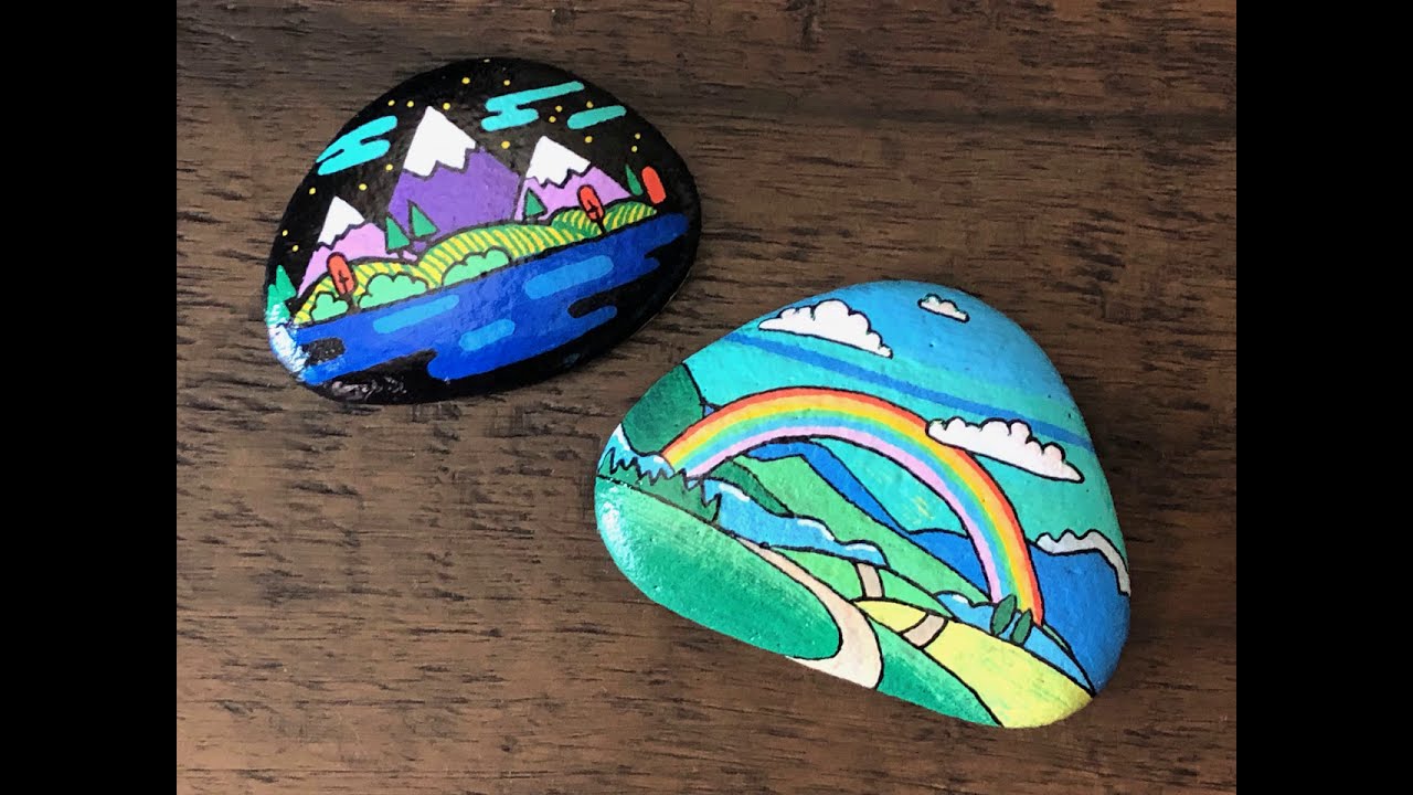 How to Paint Rocks Step by Step, Rock Painting for BEGINNERS