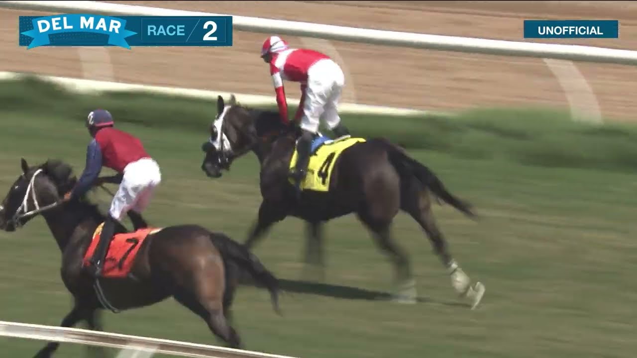 Diamond Bar Gal wins race 2 at Del Mar 8/24/23.