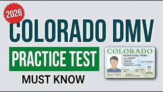 Master 2026 Colorado DMV Permit Test 19 with Complete Answers