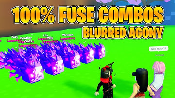 100% Fuse Combos for Rainbow Blurred Agony! Pet Simulator X