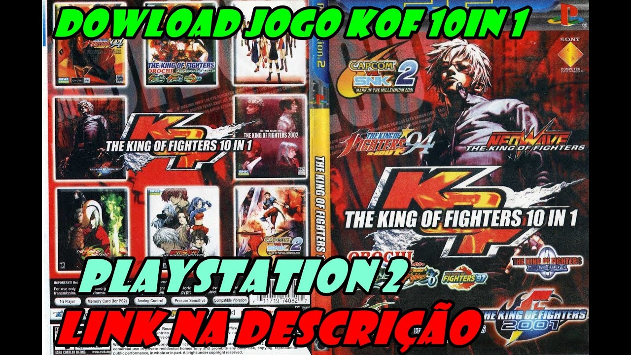 The King Of Fighters 10 In 1 - Dvd - Ps2 Playstation 2