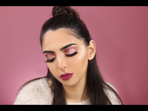 Romantic Makeup Look Using Samer Khouzami and Huda Nude palette /مكياج رومانسي