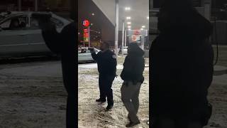 Gas Station Argument Escalates Between Security Guard and Customer