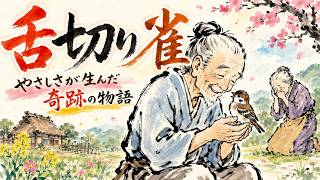 日本の昔話】舌切り雀 -やさしさと欲が分けた運命- - YouTube