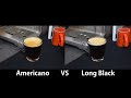 Caff  americano vs long black  bonus tutorial making caff  americano and long black