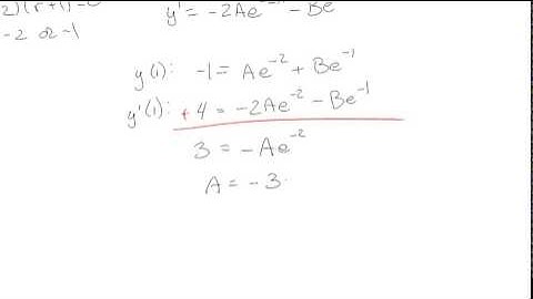 Constant Coefficient Homogeneous Linear Differential Equations (Practice)
