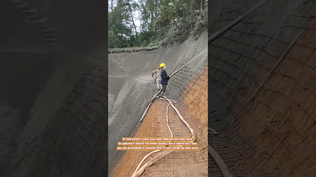 Reinforcing Slopes The Process Of Shotcrete Application
