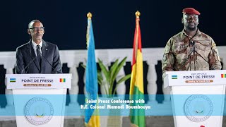 Joint Press Conference with H.E. Colonel Mamadi Doumbouya