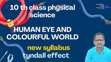 Human eye and colourful world/10th class physical science/new syllabus/tyndall effect /2025-26