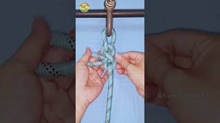 Knot rope tip diy at home 💡 Strong rope fixing idea