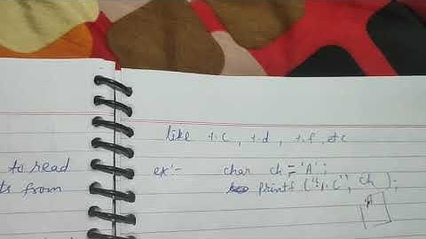 Lecture 2.1 Formatted input output functions in C language by Aayush Malviya