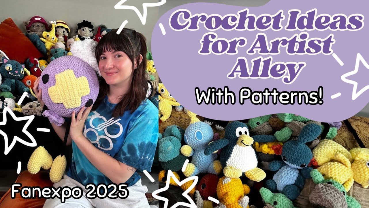 What I Crocheted for Artist Alley (WITH PATTERNS)- FanExpo 2025