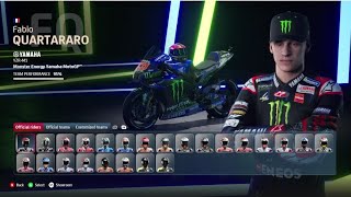 Motogp™22 Main Menu All Riders /All Tracks
